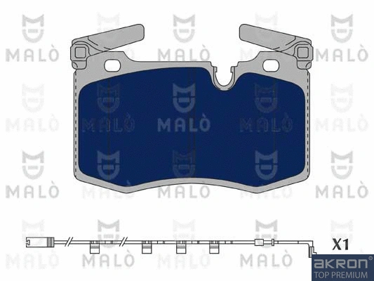 Kit de plaquettes de frein, frein à disque AKRON-MALÒ 1051116