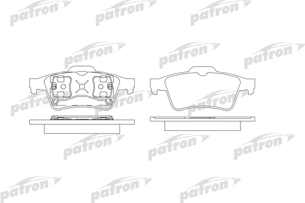 Kit de plaquettes de frein, frein à disque PATRON PBP1540