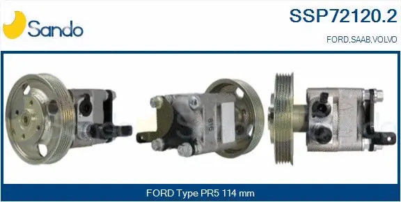 Pompe hydraulique, direction SANDO SSP72120.2