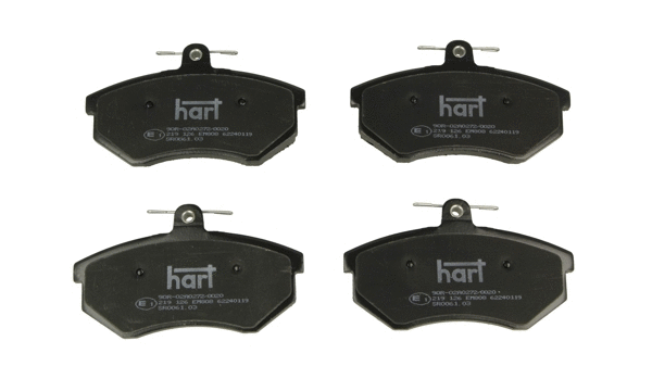 Kit de plaquettes de frein, frein à disque HART 219 126