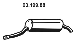 Silencieux arrière EBERSPÄCHER 03.199.88