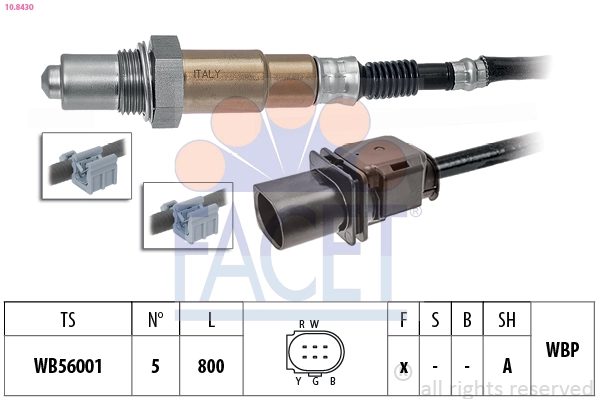 Sonde lambda FACET 10.8430