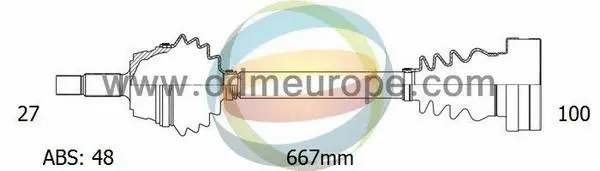 Arbre de transmission 4X4 ESTANFI EST-18-342161