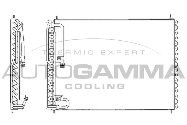 Condenseur, climatisation AUTOGAMMA 102828