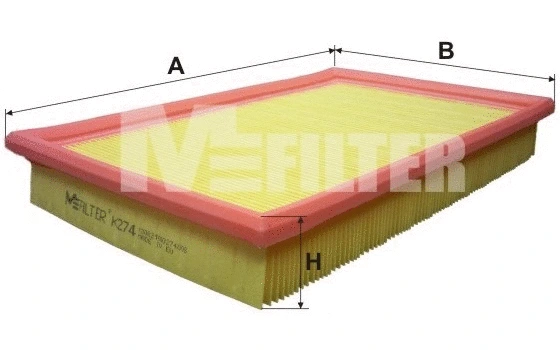 Filtre à air MFILTER K 274