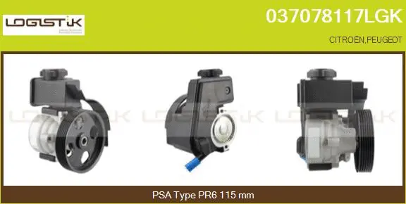 Pompe hydraulique, direction LGK 037078117LGK