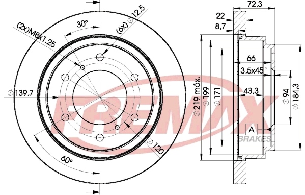 Disque de frein FREMAX BD-8067