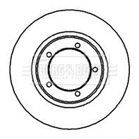 Disque de frein BORG & BECK BBD4980