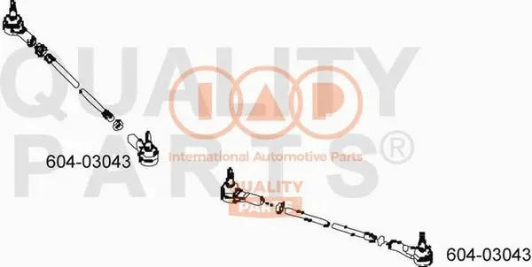 Rotule de barre de connexion IAP QUALITY PARTS 604-03043