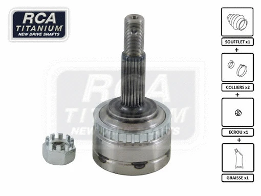 Jeu de joints, arbre de transmission RCA FRANCE OA04F2A