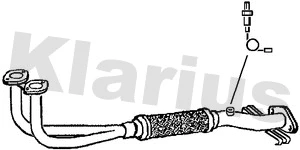 Tuyau d'échappement KLARIUS 301068