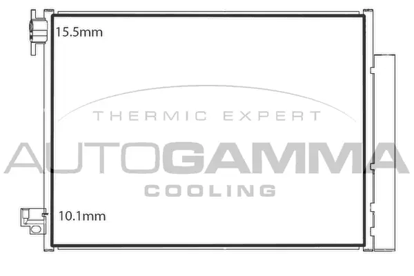 Condenseur, climatisation AUTOGAMMA 107907