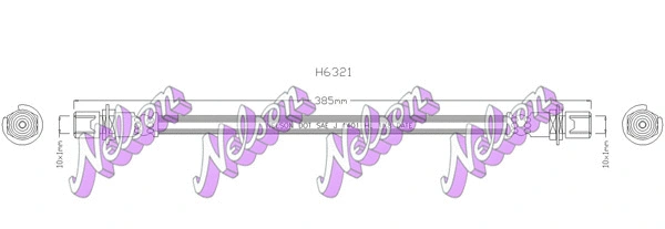 Flexible de frein KAWE H6321