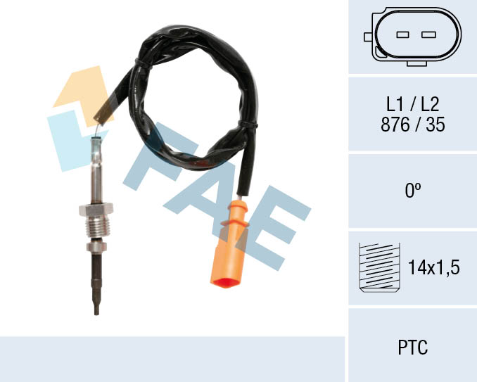 Capteur, température des gaz FAE 68057