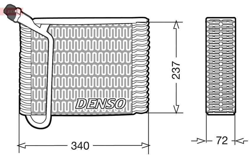 Évaporateur climatisation DENSO DEV33004
