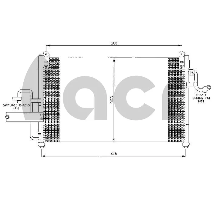 Condenseur, climatisation ACR 300384