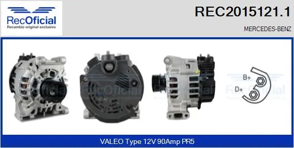 Alternateur RECOFICIAL REC2015121.1