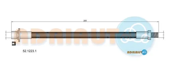 Flexible de frein ADRIAUTO 52.1223.1