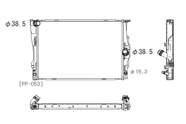 Radiateur, refroidissement du moteur ORDONEZ 2064110