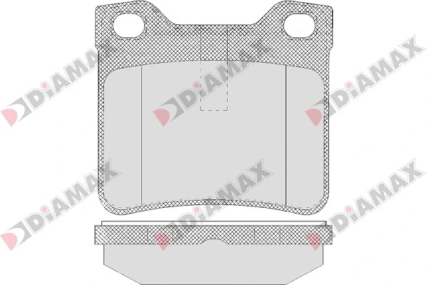 Kit de plaquettes de frein, frein à disque DIAMAX N09014
