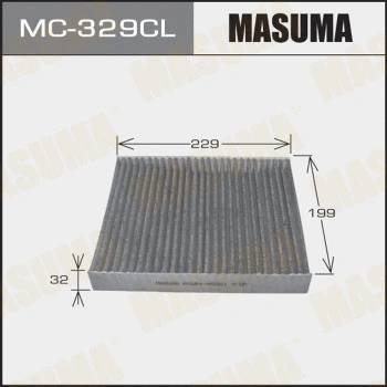 Filtre, air de l'habitacle MASUMA MC-329CL