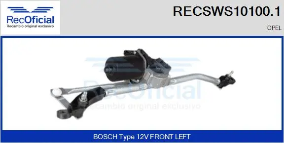 Système de nettoyage des vitres RECOFICIAL RECSWS10100.1