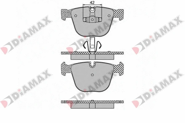 Kit de plaquettes de frein, frein à disque DIAMAX N09457