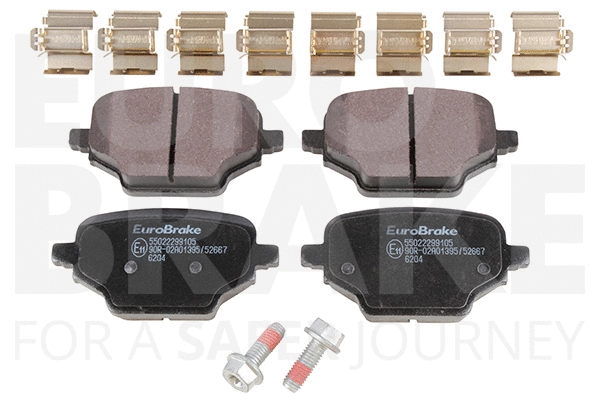 Kit de plaquettes de frein, frein à disque EUROBRAKE 55022299105
