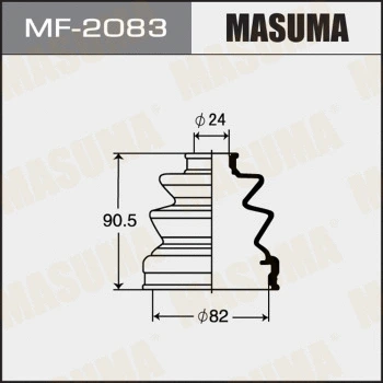Jeu de joints-soufflets, arbre de commande MASUMA MF-2083