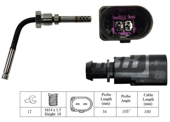 Capteur, température des gaz LEMARK LXT300