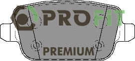 Kit de plaquettes de frein, frein à disque PROFIT 5005-1933