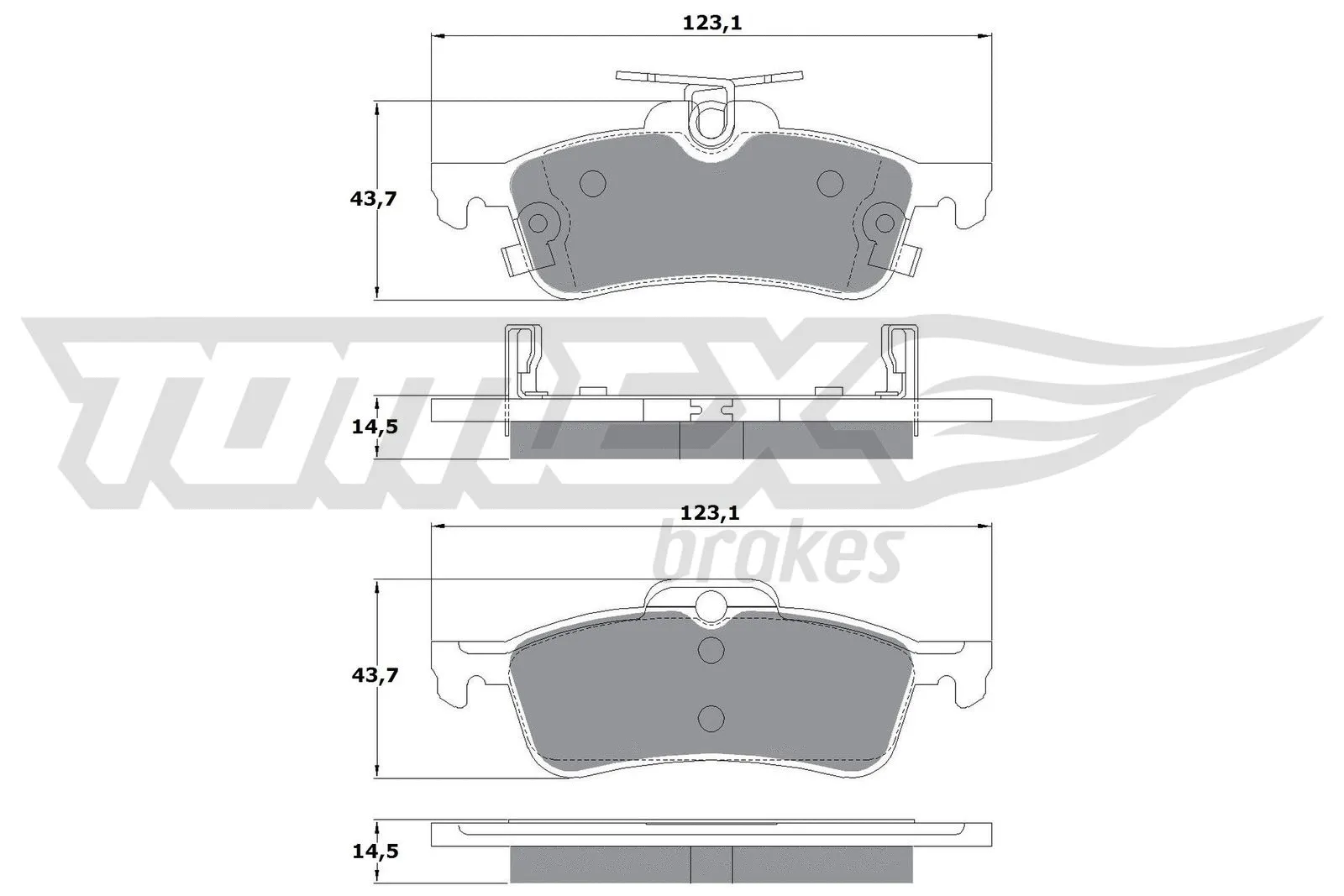 Kit de plaquettes de frein, frein à disque TOMEX Brakes TX 15-79
