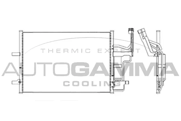 Condenseur, climatisation AUTOGAMMA 103621