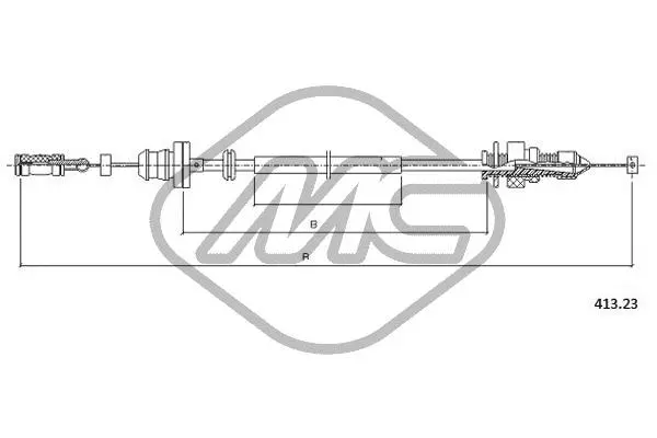 Câble d'accélération Metalcaucho 81552