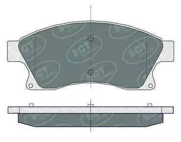 Kit de plaquettes de frein, frein à disque SCT - MANNOL SP 359 PR