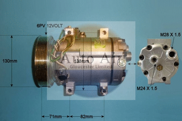 Compresseur, climatisation AUTO AIR GLOUCESTER 14-0026