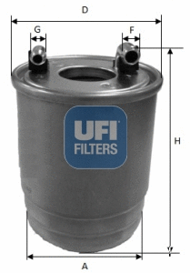 Filtre à carburant UFI 24.112.00