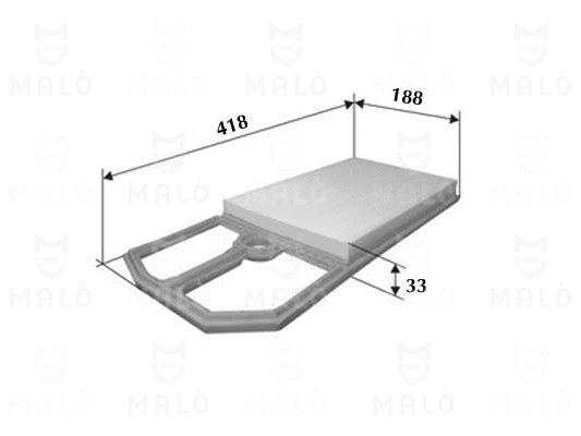 Filtre à air AKRON-MALÒ 1500478
