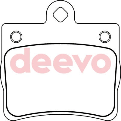 Kit de plaquettes de frein, frein à disque DEEVO BP60500