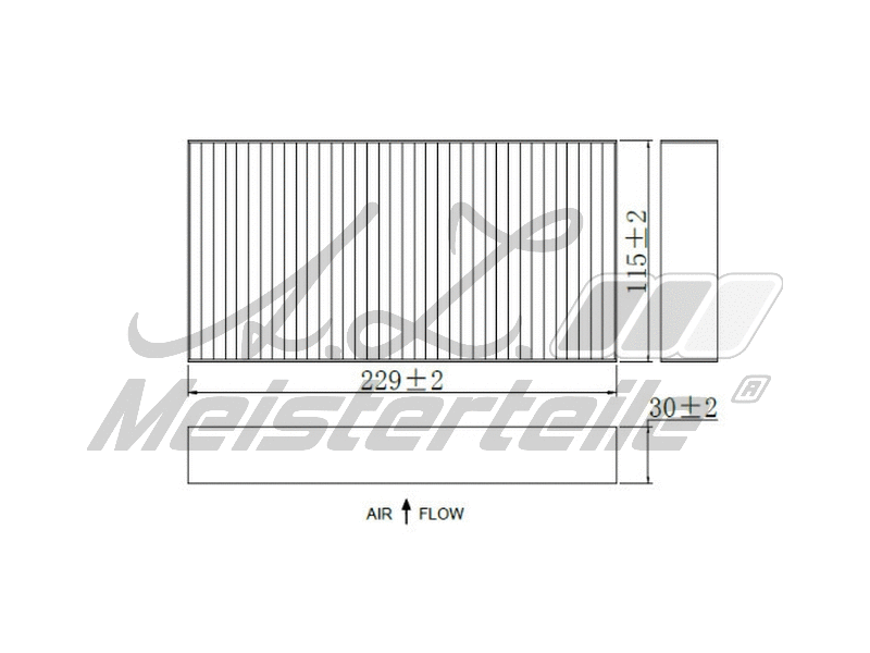 Filtre, air de l'habitacle A.Z. Meisterteile AZMT-41-010-1567