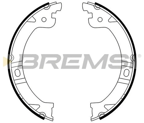 Jeu de mâchoires de frein, frein de stationnement BREMSI GF0429