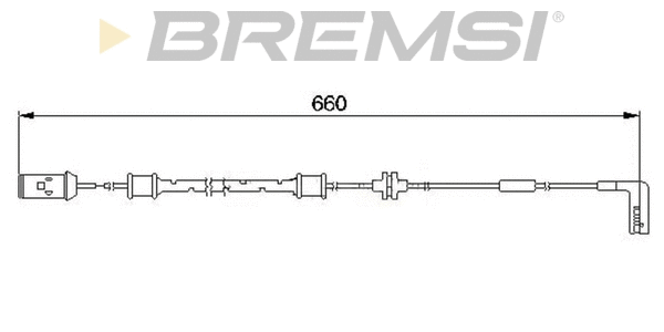 Contact d'avertissement, usure des plaquettes de frein BREMSI WI0560