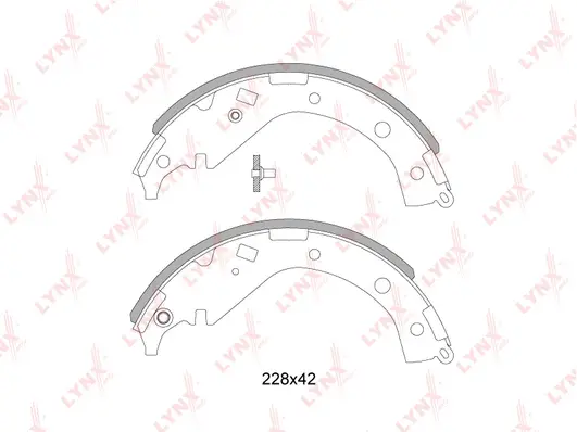 Jeu de mâchoires de frein LYNXAUTO BS-7524