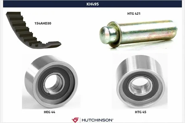 Kit de courroie crantée HUTCHINSON KH 495