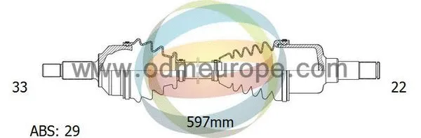 Arbre de transmission 4X4 ESTANFI EST-18-231041