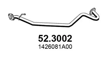 Tuyau d'échappement ASSO 52.3002