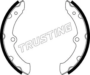 Jeu de mâchoires de frein TRUSTING 115.334
