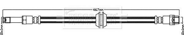Flexible de frein BORG & BECK BBH8120