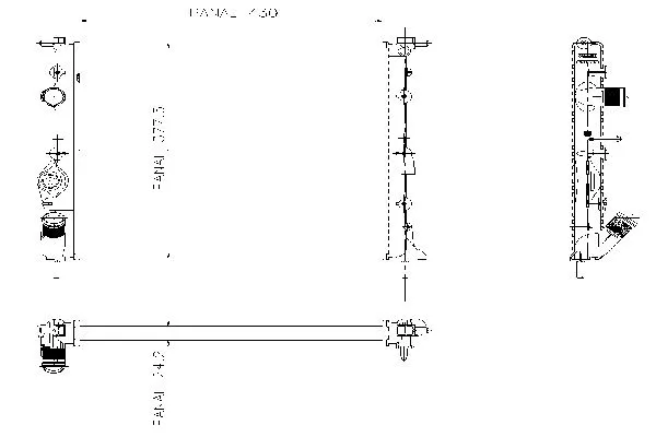 Radiateur, refroidissement du moteur ORDONEZ 1020826815