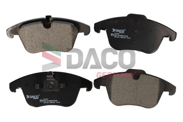 Kit de plaquettes de frein, frein à disque DACO Germany 321501